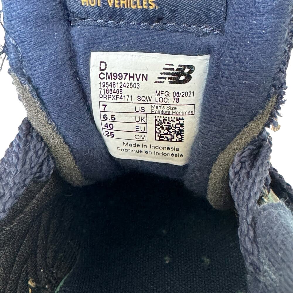 New Balance Men's 997H Camper Green Blue Yellow Retro Urban Sneaker - Size 7 - Picture 7 of 8